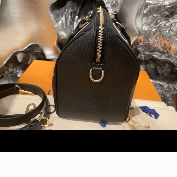 Louis Vuitton Black and Cream Satchel - Picture 5 of 9